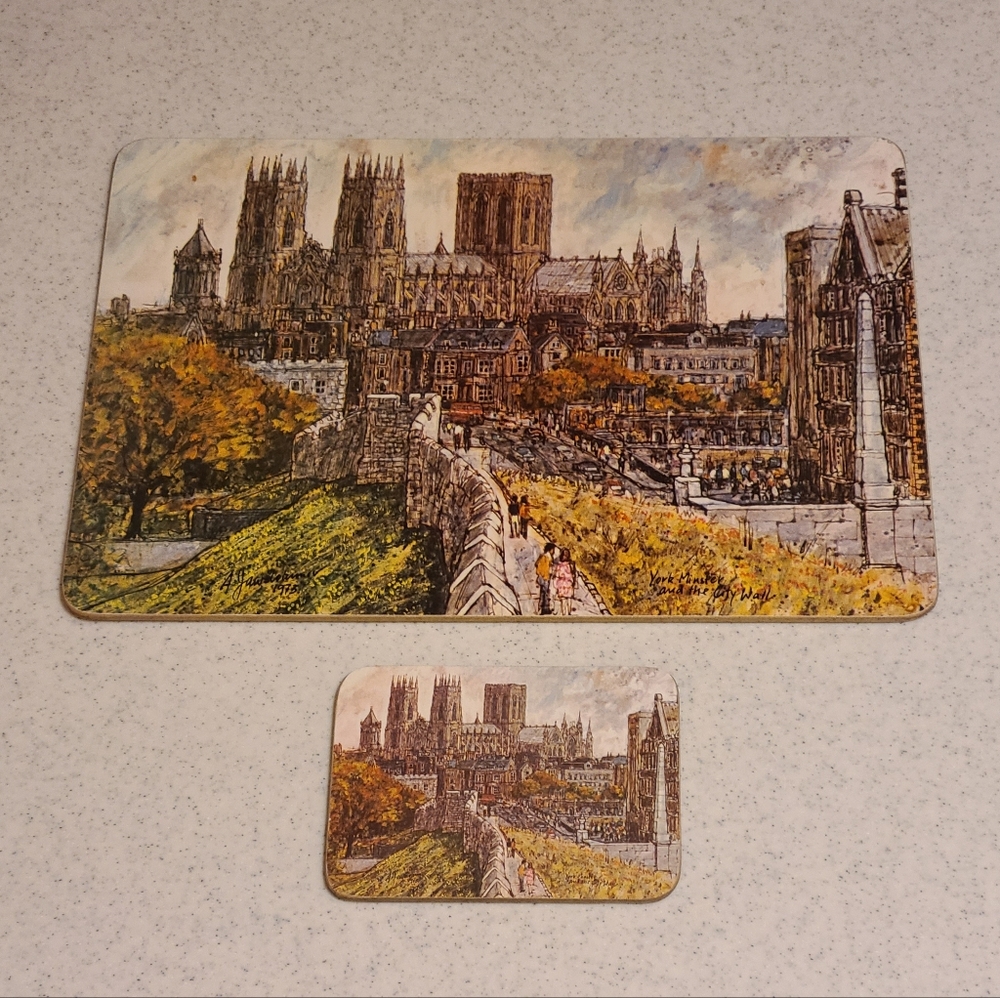 Scenic Cathedral Placemats and Coasters Made In UK